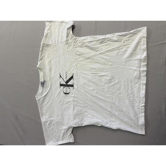 Vintage 90s Calvin Klein Jeans T-shirt CK Logo Adult Tee SM - Picture 1 of 8